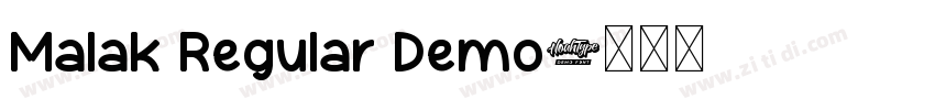 Malak Regular Demo字体转换